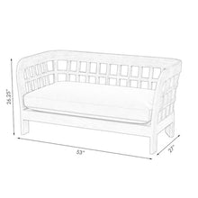 Home Square 2-Piece Outdoor Lounge Chair and Loveseat Set Natural