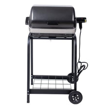 Americana Grills 3-Zone Cart Electric Grill, Outdoor Rolling Cart, Graphite