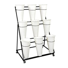 RWGOVLU Flower Stands For Indoor Plants Flower Rack Display Stand Plant Shelf With Wheels For Fresh Flower Sho