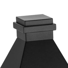 Progress Lighting Richmond Hill Collection One-Light Textured Black Clear Glass Modern Farmhouse Outdoor Post Light (P540106-031)