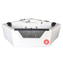SIMBASHOPPING USA Whirlpool Corner Bathtub Hydrotherapy IBIZA 59.05