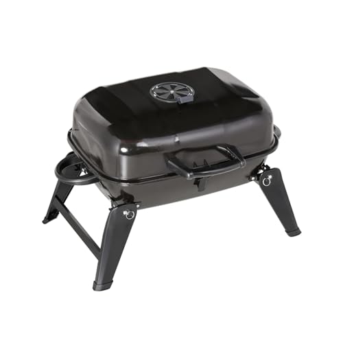 Portable Charcoal Grills - Mini Barbecue Grill - Small Tabletop Charcoal Grill for Outdoor Cooking, Grilling - Foldable Table Top BBQ Grill for Camping, Picnic