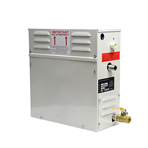 YWangQiang Sauna Steam Generator 6KW Steam Shower Generator Kit Steam Generator Household Steaming Sauna Room Steam Bath Machine for Relax Spa Room Digital Controller Sauna Accessories