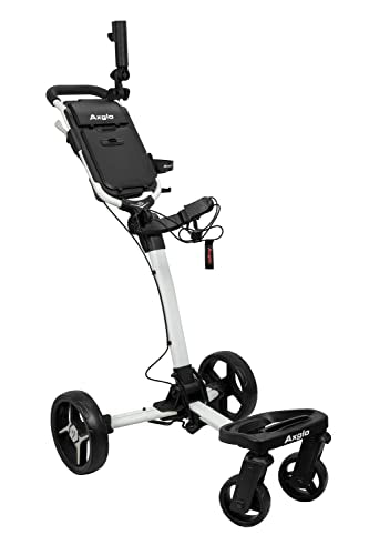 Axglo Flip n' Go Pro Golf Push Cart White/Grey