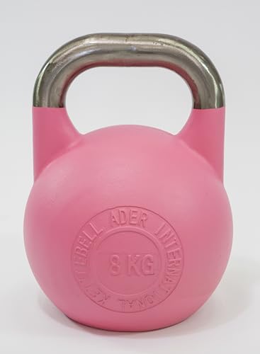 Ader Sporting Goods Pro-grade Int'l Kettlebell Set - 8-32kg (Pink, Blue, Yellow, Green, Orange, Purple, Red)
