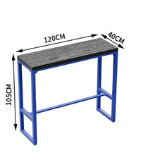 TBJEN Bar Table with Stools Set, Comfortable Kitchen Counter Height for Garden Yard Balcony Poolside Indoor(C1.2M)
