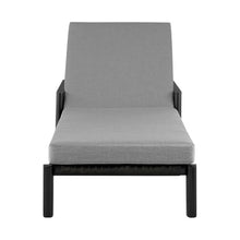 Armen Living Cayman Aluminum Outdoor Adjustable Chaise Lounge Chair Grey