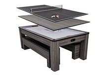 Atomic Northport 3-in-1 Dining Table with Air-Powered Hockey and Table Tennis Black - Northpoint - Air Hockey/Table Tennis