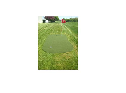 Big Moss Golf Portable Backyard Outdoor Target & Putting Green 6'x12'' Multicolor