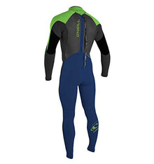 O'NEILL Girl's Epic 4/3mm Back Zip Full Wetsuit Navy/Black/Dayglo
