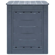 3 Pcs Garden Composters Set, Rattan Look Outdoor Composting Bin for Organic Waste, 23.6x23.6x28.7 in Each, Gray