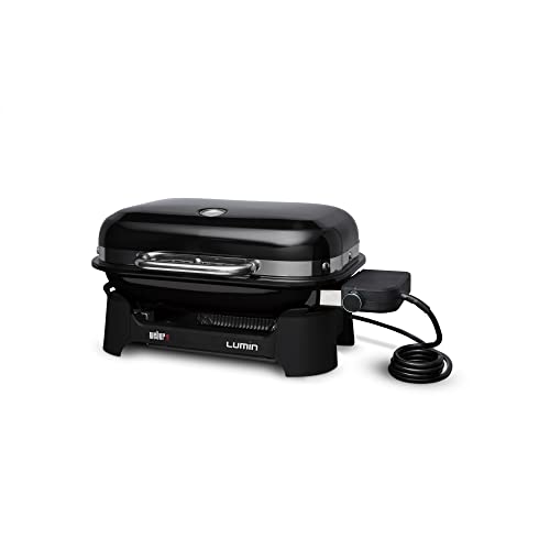 Weber® Lumin Compact Portable Grill, Electric Grill, Outdoor Grill, Black