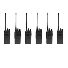 Motorola Solutions 6 Pack CP100D Analog UHF Two Way Radio 16 Channel 4 Watt Black