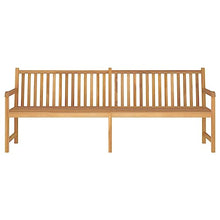 LKJVFCPW 89.8 Inch Teak Wood Garden Bench, Large Outdoor Patio Seating, Solid Hardwood Park Bench for Backyard, Deck, and Garden Decor, Weather Resistant