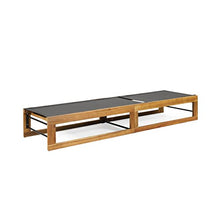 Outdoor Mesh and Wood Lounge (Set of 4) Black Solid Transitional Water Resistant
