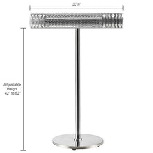 Global Industrial Infrared Patio Heater with Remote Control, Free Standing, 1500W, 30-3/4"L