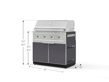NewAge Products Classic Series 2PC Aluminum · Tempered Glass Door Modular Outdoor Kitchen Set with 40" Performance Grill NG - 24"D x 40"W x 48.5"H