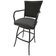 Set of 3 - Outdoor Indoor Extra Tall 34" Bar Stool - Erin on Brown Frame