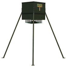 Texas Hunter Products Wildlife & Deer Feeder 650 lb. Capacity with 8-Foot Heavy-Duty Extension Legs Hunter Green