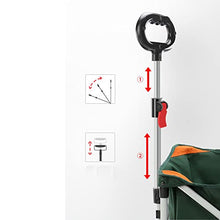 SCZWP8 Outdoor Portable Camping Camper Adjustable Handle Foldable Festival Wagon Flat Folding Folding Cart Transport and Handling Trolley Trailer Pull Cart