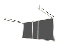 Lifestyle Screens Garage Door Screen (6'Wx7' & 8'H in All Options; 8'Wx7'H in All Options) Pull Down Screen Panel Durable Aluminum Frame Sizes (Sandstone, 8'W x 7'H with 17x20 White Privacy Screen)