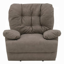 Lima Oversized Power Motion Recliner, Plush Tufted Dark Gray Faux Leather