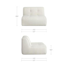 NADAAL STUDIOS Auvian Outdoor Slipper Chair, Low Lounge Profile, Acrylic Upholstery, Quick-Dry Foam, Aluminum Frame, Brown Stripe