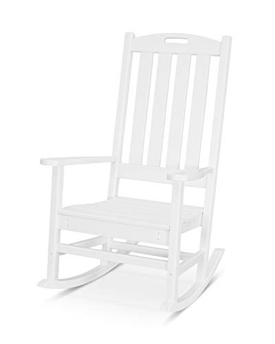 POLYWOOD® Nautical Porch Rocking Chair in White