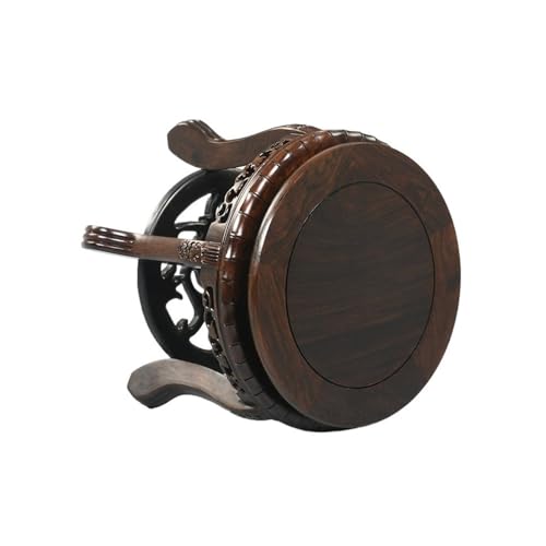 QUANGJN Pcs Plants Saucers Mahogany Flower Stand Stool Vase Flower Pot Ornaments Round Solid Wood Base Teapot Fish Tank Buddha Base Plant Pot Saucers,B