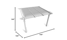 Vita Elysium 12' x 12' Attached Louvered Pergola White