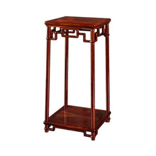 KHUTRW3D Vase Base Chinese Openwork Carving Bonsai Stand, Display Base Red Acid Branch Wood for Indoor Living Room Display