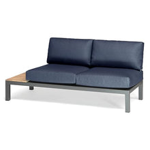 Elba Aluminum 4-Piece Corner Set With Teak Accents (Spectrum Indigo)