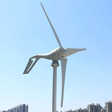 500W Horizontal Wind Turbine Generator, 3 Blades Charge Wind Power with MPPT Controller for Home Use Windmill Energy (12V 24V 48V