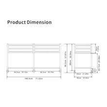 2-Tier Elevated Metal Wicking Garden Bed with Lockable Wheels & Storage Shelf, Dark Gray Staggered Self-Watering Planter. Built-in tank feeds plants via capillary action for veggies, herbs, flowers
