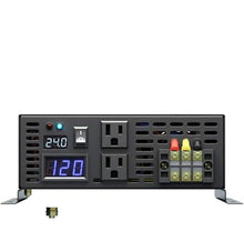 2KW Pure Sine Wave Solar Inverter Backup Power Wind Generator 12V/24V/48V DC to 120V/220V/240V AC Converter(48V,110-120V,U.K)