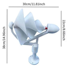 50W Vertical Spiral Wind Turbine Generator, 12V Brushless Permanent Magnet