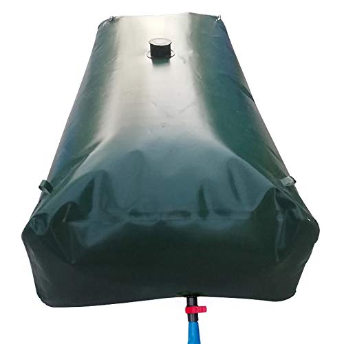 Water Storage Container Outdoor Large Water Bag Water Tank, Portable Foldable PVC Flexible Rain Barrel, Large Capacity Gardening Water Storage Bag with Faucet, Emergency Water Tank ( 2000L(528gal))