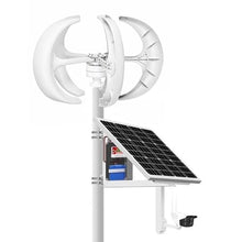 HYZHANHONG 220V, 10000W 12/24V/48V Lantern Type 5-Blade Vertical Axis Wind Turbine Generator Controller Solar Panels Wind Turbine Generator Kit (48V)