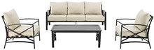Crosley Furniture Kaplan 4-Piece Sofa Patio Set