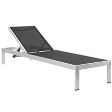 Pemberly Row Aluminum Patio Chaise Lounge Set of 4 Navy