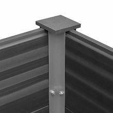 ZEYUAN Garden Raised Bed Planter Box 59.1"x39.4"x35.8" Gray