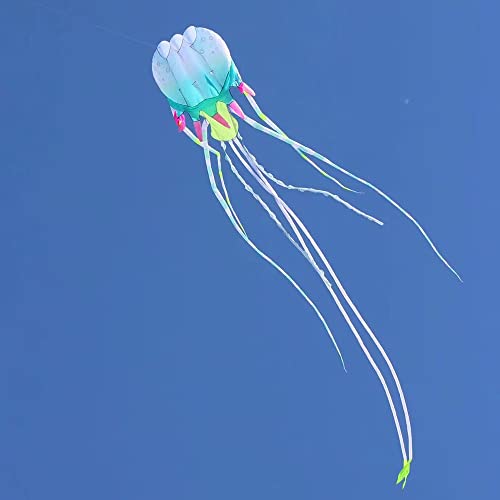Yingfeida Large 18m LED Jellyfish Kite Blue