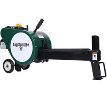 Electric Log Splitter 7 Ton, 2HP Copper-Wire Motor, Double Flywheel Design, 2-Second Cycle Time, Splits Logs Up to 18" × 14", Portable Low-Profile Wood Splitting Machine with Wheels & Handle