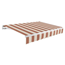 Awntech 14' Maui Right Motor (14' x 10') Retractable Patio Awning, Terracotta/Tan Multi
