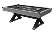 MWrouqfur 84” Billiard Table Rustic Grey Black Cloth