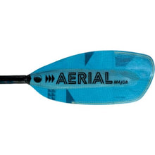 AQUA BOUND Aerial Major Fiberglass Bent Shaft 1-Piece Kayak Paddle Blue