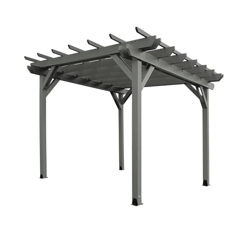 highwood Bodhi Made in America Bodhi 12 x 12 Pergola, Coastal Teak