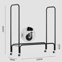 DJVHSRI Portable Structurally Stable Firewood Rack, Heavy Duty Logs Holder for Outdoor Indoor Fireplace, Wood Rack with Universal Wheels,