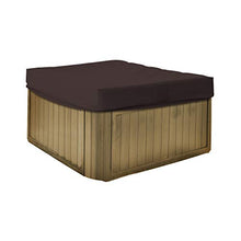 Hot Tub Cover/Spa Cover 18 Oz Waterproof - 100% Weather Resistant Outdoor Square Spa Cover with Elastic for Snug Fit (14" H x 85" W x 85" D, Coffee)