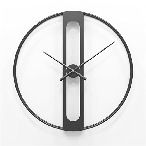 EHVYBDX Wall Clocks Modern Large Wall Clock Iron Round Face Large Outdoor Garden Clock Home Decoration